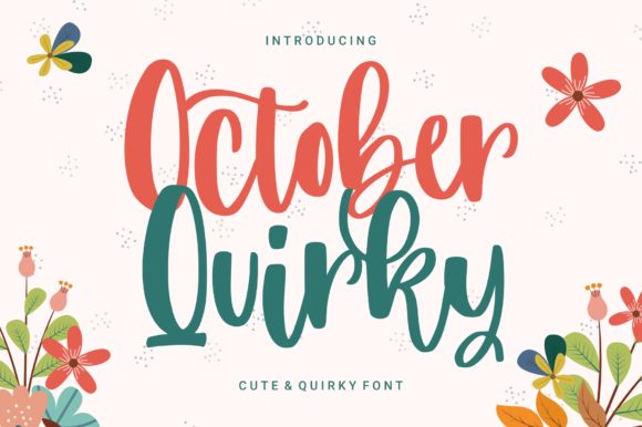 Discover October Quirky: A Charming Handwritten Font for Editorial Design