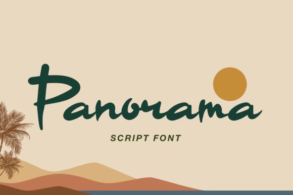 Discover Panorama: A Flowing Handwritten Font for Creative Branding