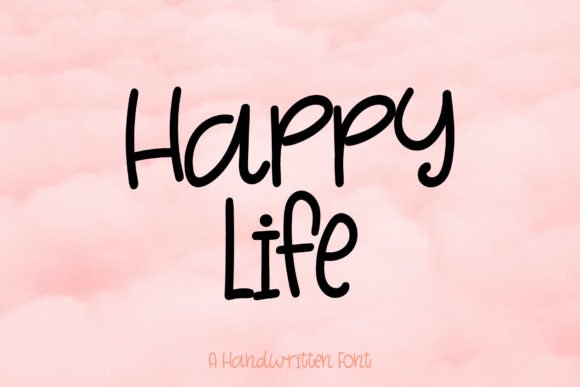 Discover the Charm of Happy Life: A Font for Editorial Delight