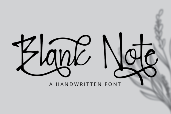 Elevate Your Brand with Blank Note: A Versatile Handwritten Font