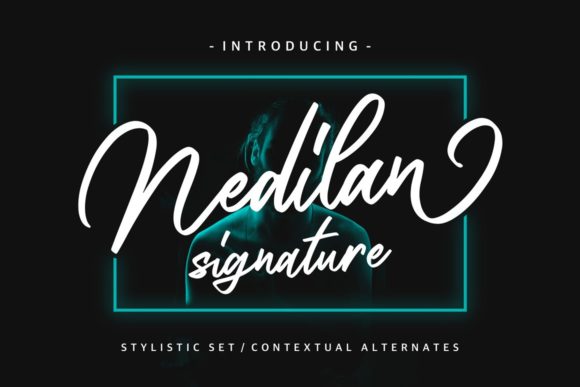 Elevate Your Web Design with Nedilan: A Stylish Handwritten Font