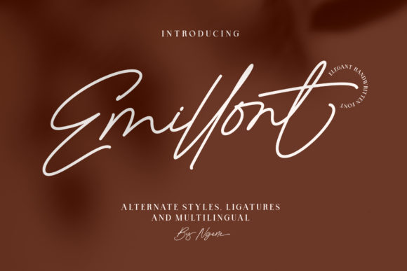 Emillont: A Handwritten Font for Crafters and Creators