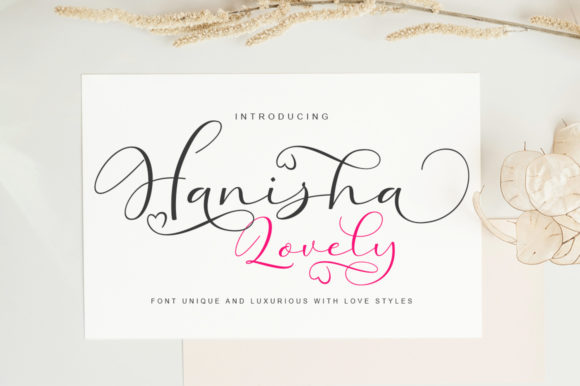 Enhance Your Brand with Hanisha Lovely Font