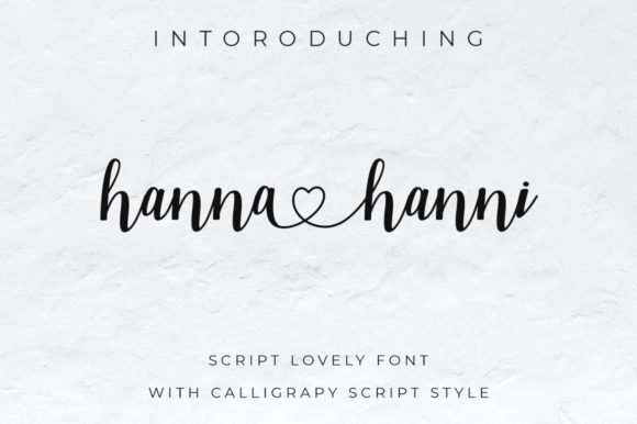 Enhance Your Brand with Hanna Hanni: A Delicate Script Font