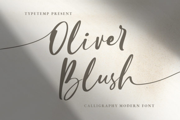 Enhance Your Brand with Oliver Blush: A Timeless Handwritten Font
