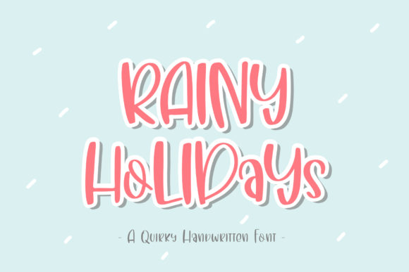 Enhance Your Web Design with Rainy Holidays Font