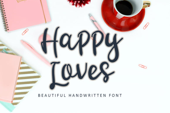 Happy Loves: A Stylish Handwritten Font for Creative Projects