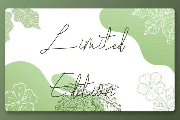 Introducing Limited Edition: A Versatile Handwritten Font
