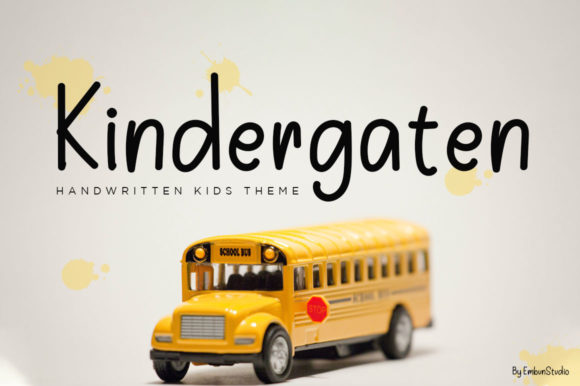 Kindergarten: A Handwritten Font for Editorial Charm