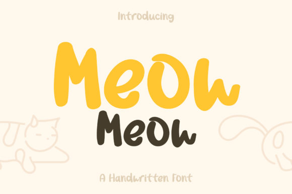 Meow Meow: A Handwritten Font for Creative Branding