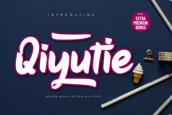 Qiyutie: A Hand-Drawn Font for Elegant Web Design