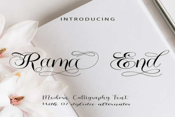 Rama End: A Romantic and Elegant Font for Web Design
