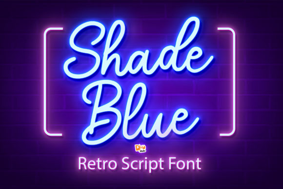 Shade Blue: A Charming Script Font for Creative Makers